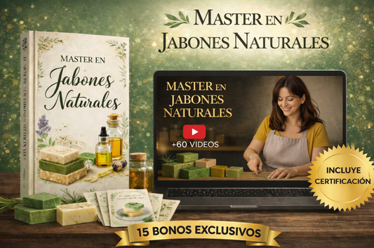 Master Jabones Naturales + 15 bonos + Certificado